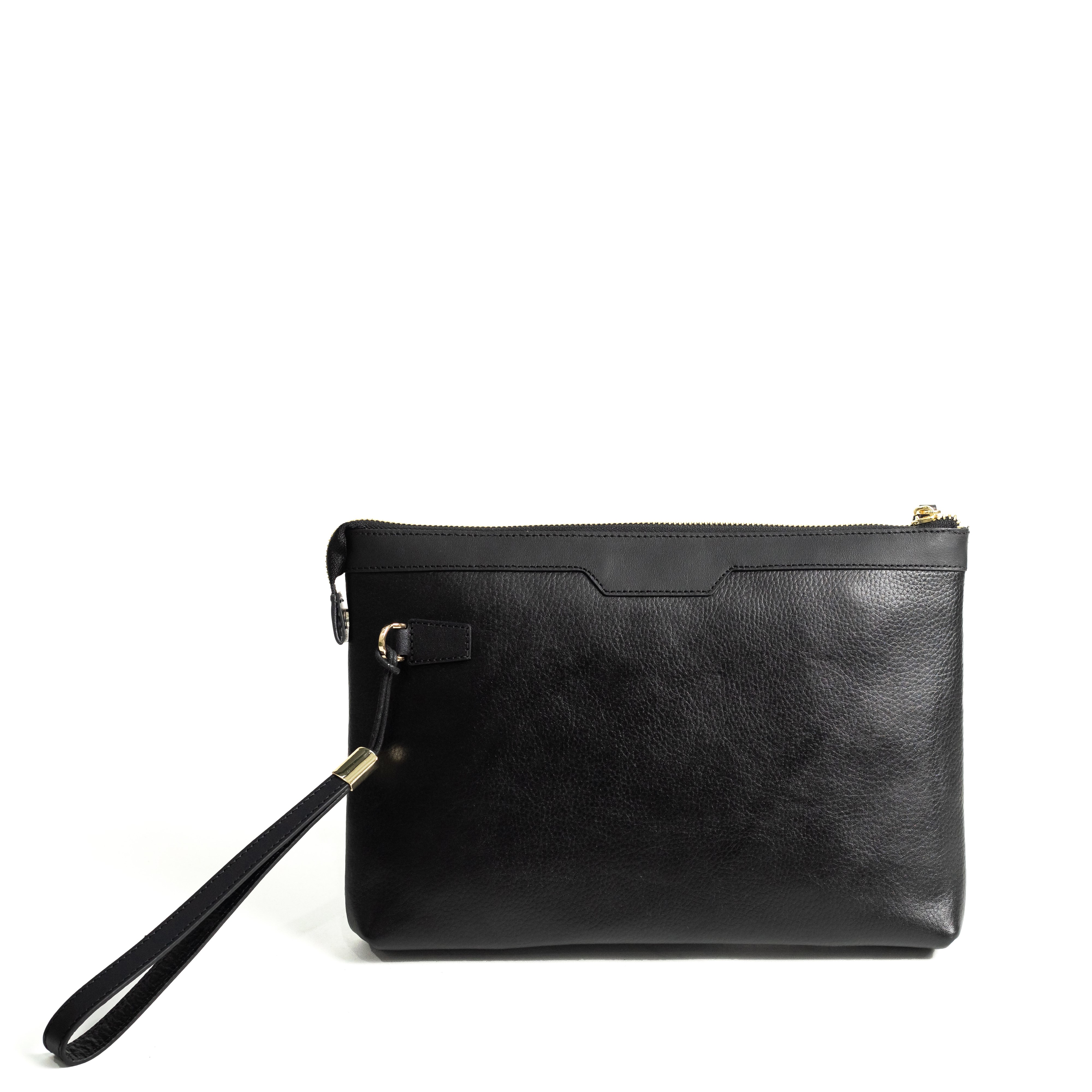 CLUTCH CẦM TAY PHOM LỚN DA BÒ  MILL C18