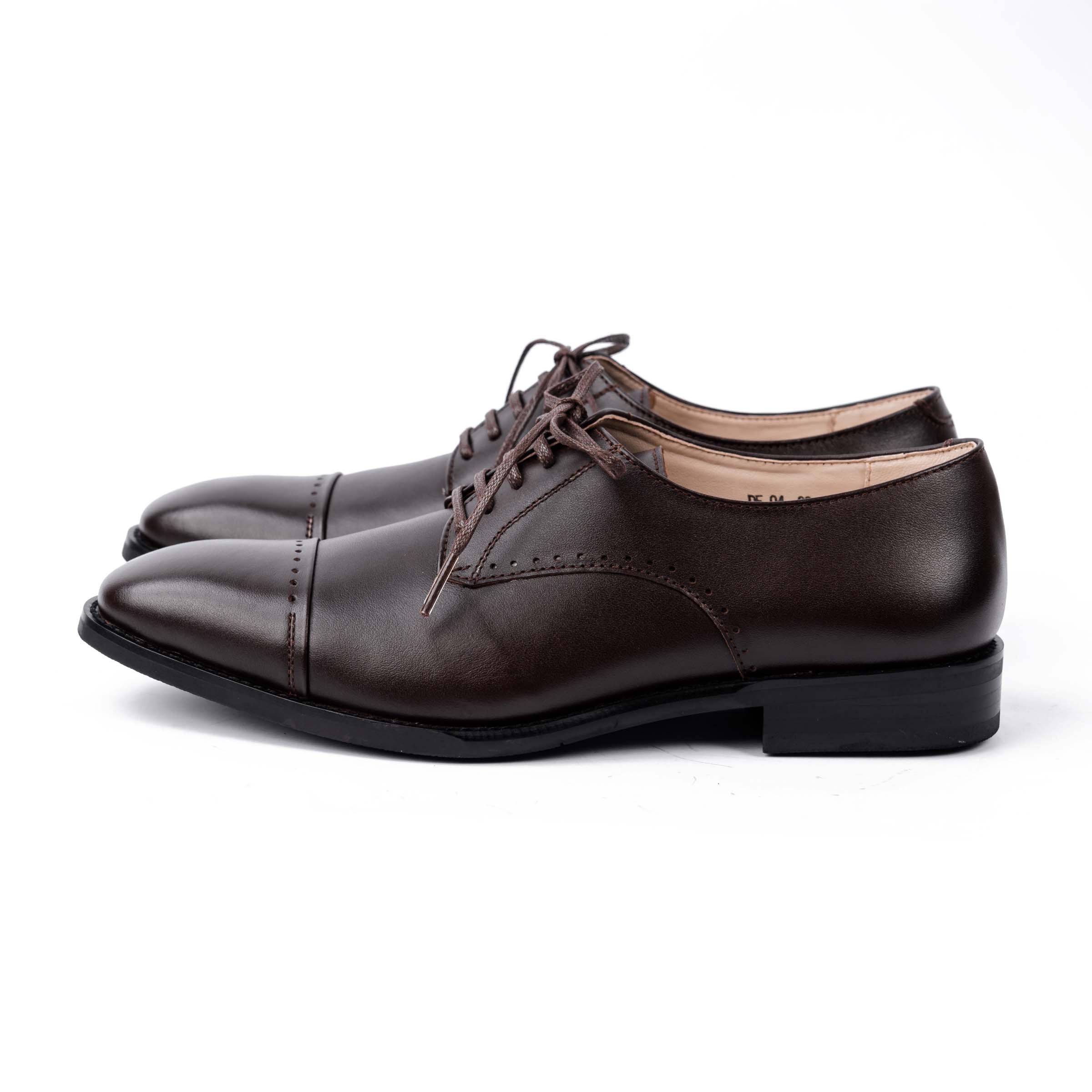 GIÀY BROGUE DERBY DA BÒ MÀU NÂU CHOCOLATE DF04