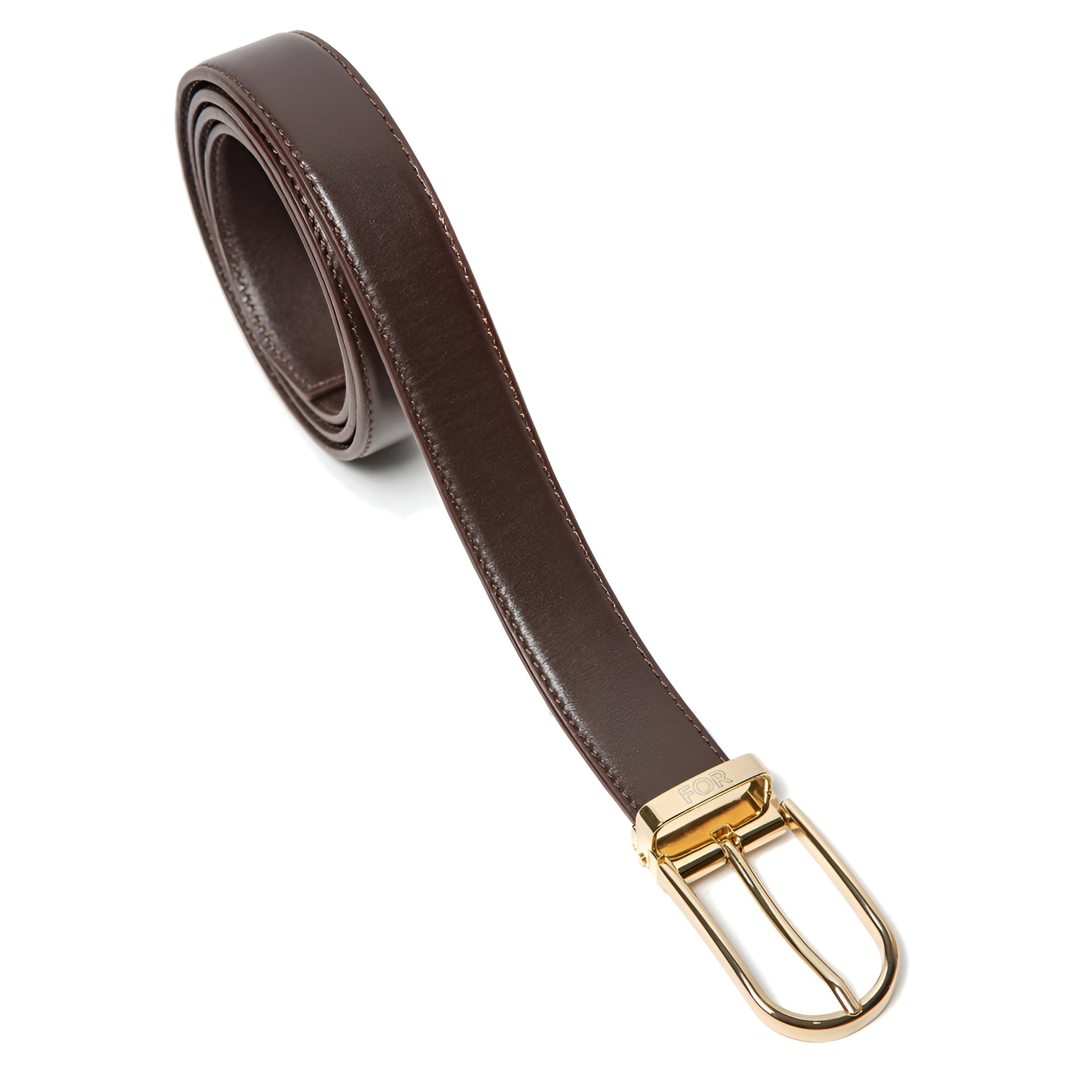 THẮT LƯNG DA BÒ 30MM MÀU NÂU KHÓA KIM
