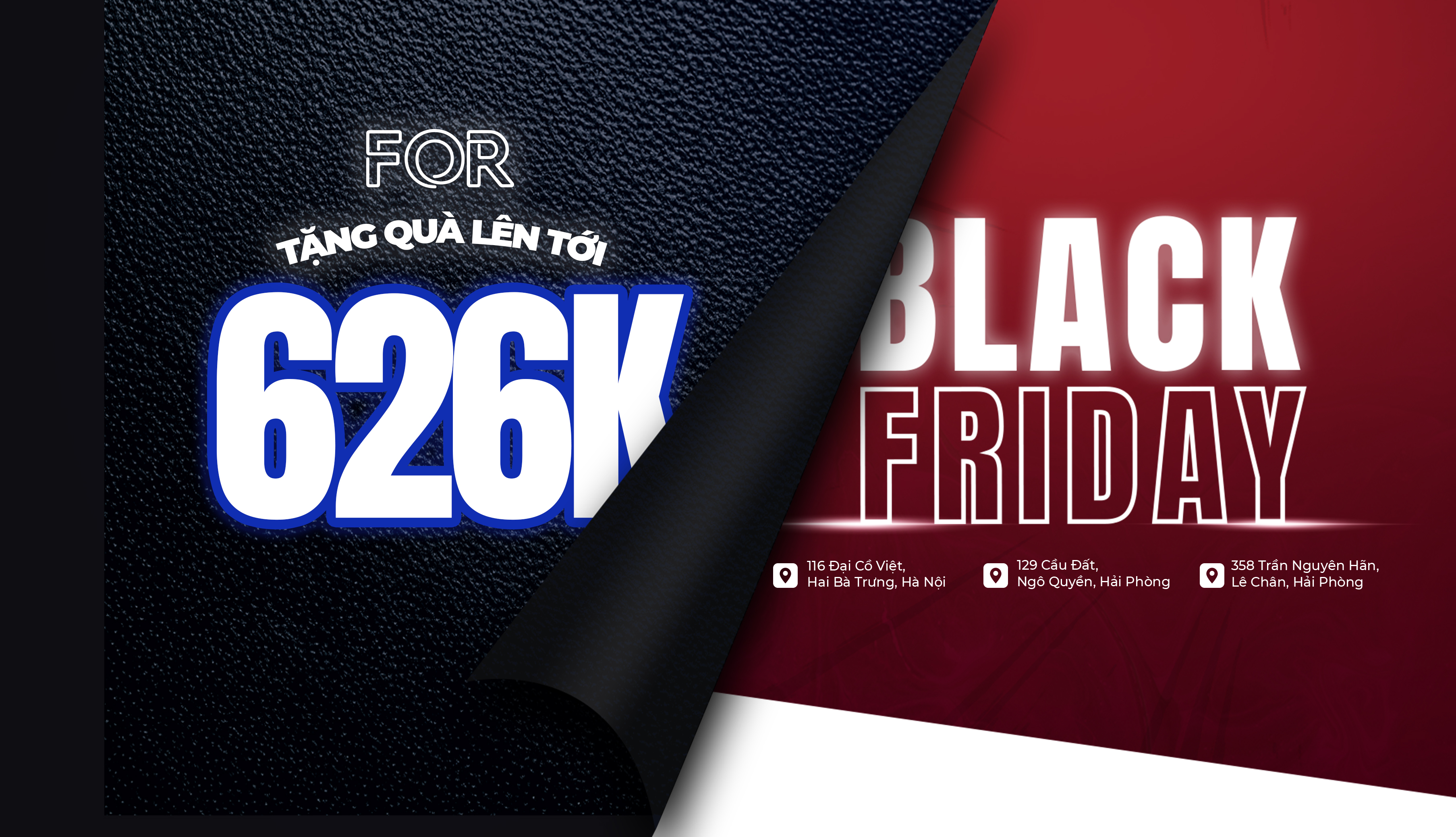 BLACK FRIDAY – FOR TẶNG QUÀ TỚI 626K CHO ĐƠN HÀNG CHỈ TỪ 1 TRIỆU!