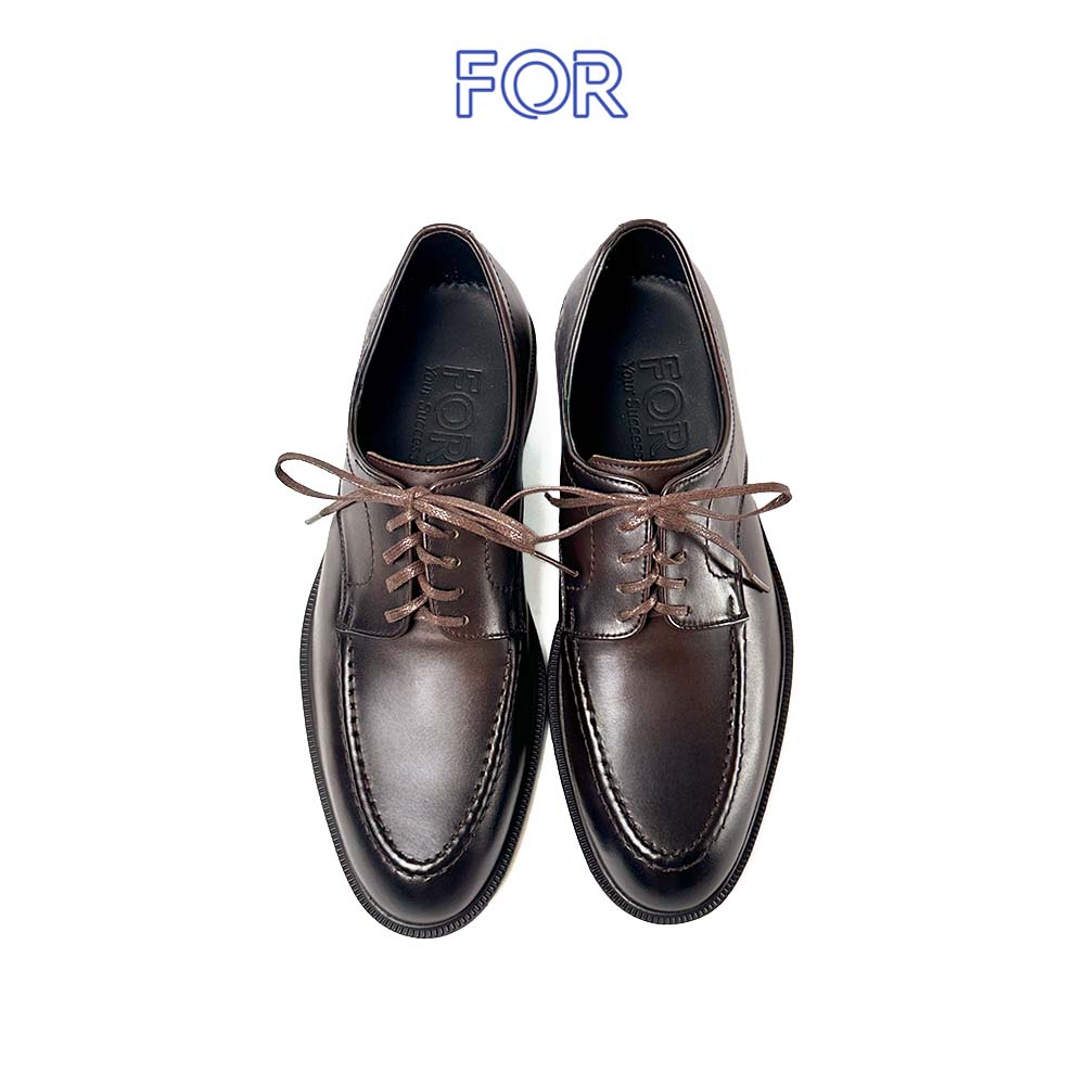 GIÀY DERBY MOC TOE DA BÒ MÀU NÂU TRẦM DF30