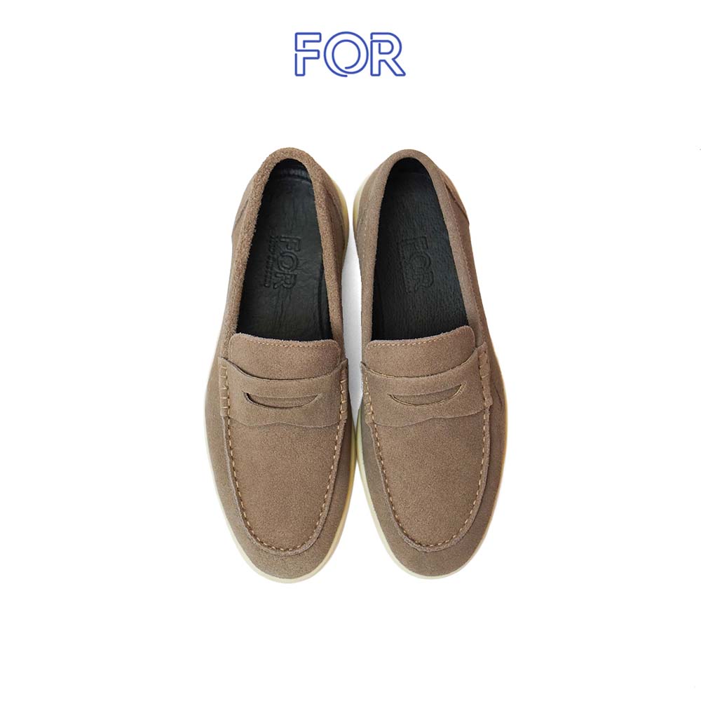 GIÀY LƯỜI PENNY LOAFERS DA LỘN MÀU NÂU PLF12